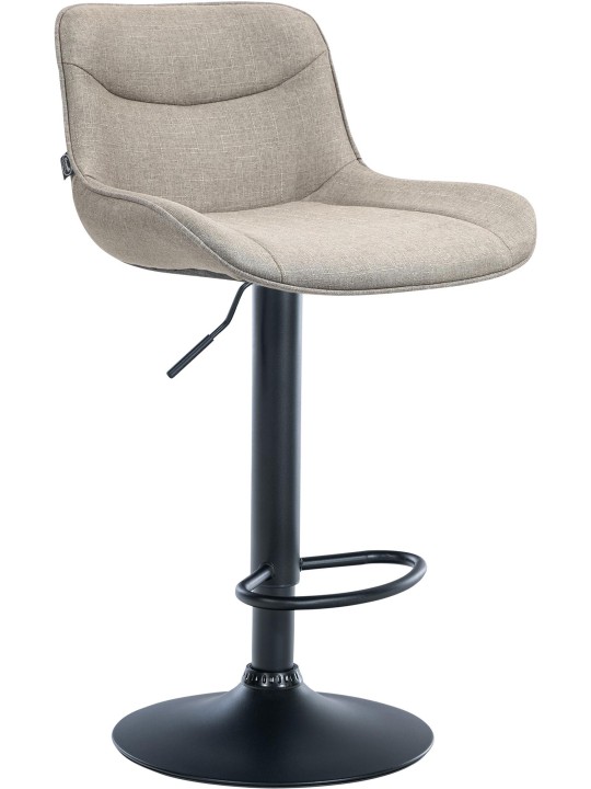 Barkruk Vonore stof, taupe