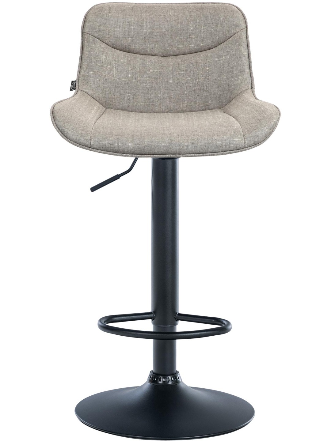 Barkruk Vonore stof, taupe