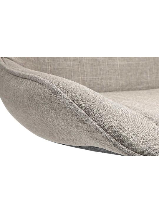 Barkruk Vonore stof, taupe