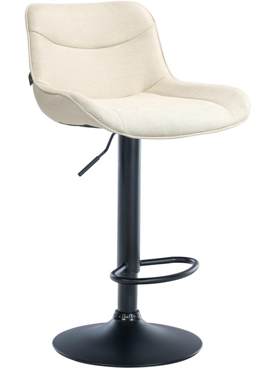 Barkruk Vonore stof, crème