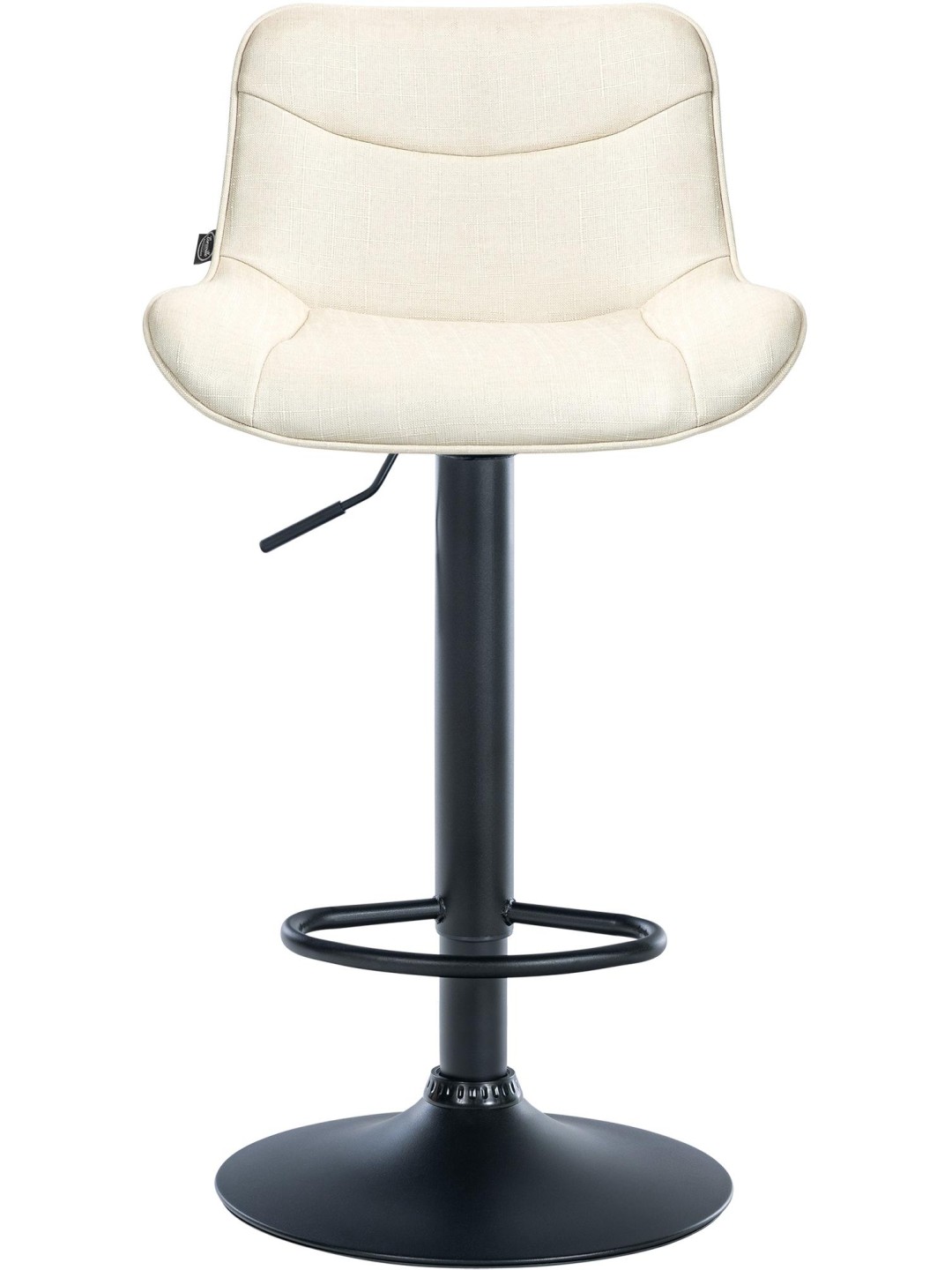 Barkruk Vonore stof, crème