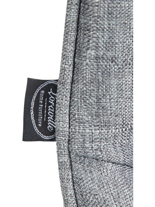 Barkruk Vonore stof, grijs