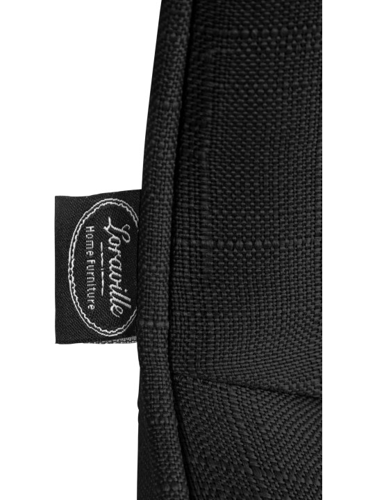 Barkruk Vonore stof, zwart