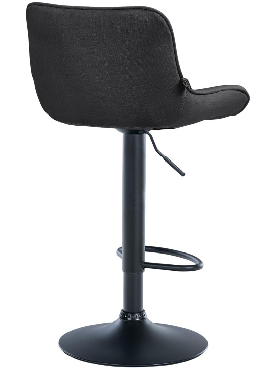 Barkruk Vonore stof, donkergrijs