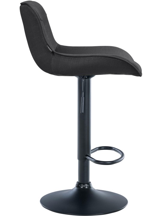 Barkruk Vonore stof, donkergrijs