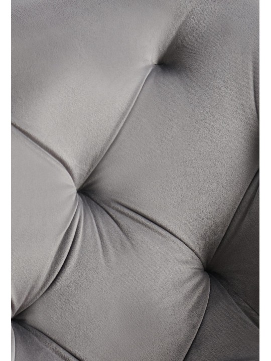 Eetkamerstoel Antigo fluweel, donkergrijs