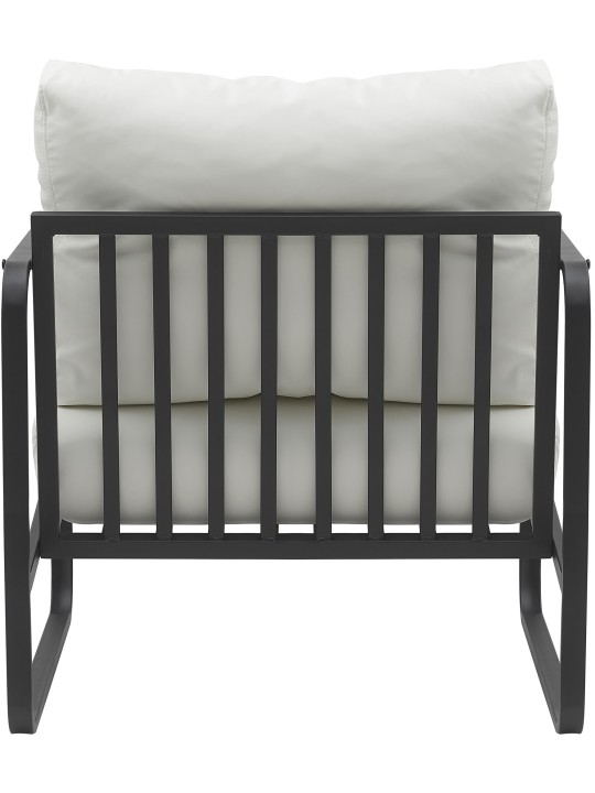 Ligstoel Manea kunstleer, wit Ligstoel Manea kunstleer, wit