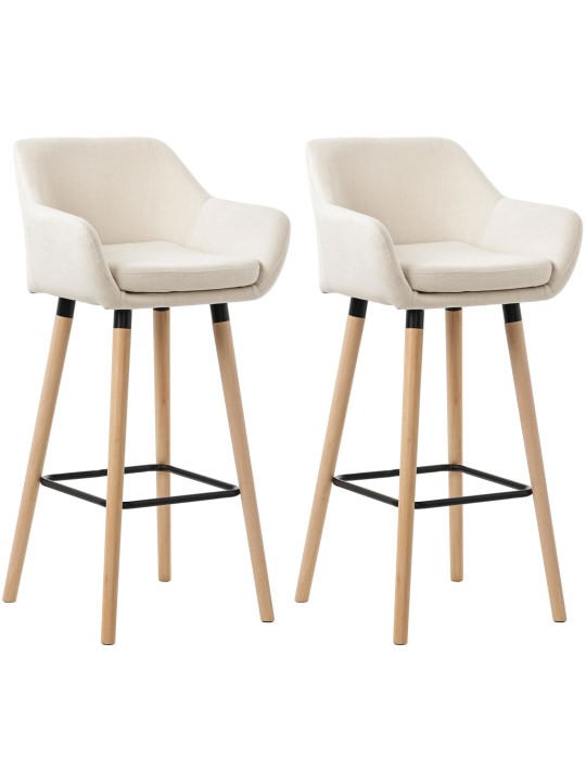 Set van 2 barkrukken Grant stof, beige Set van 2 barkrukken Grant stof, beige