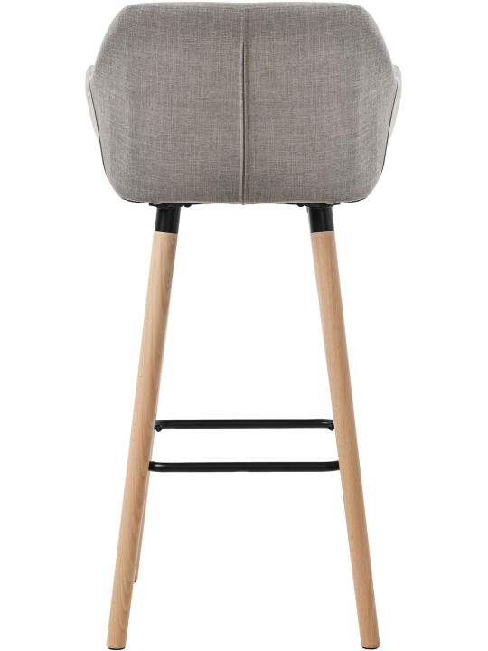 Set van 2 barkrukken Grant stof, grijs