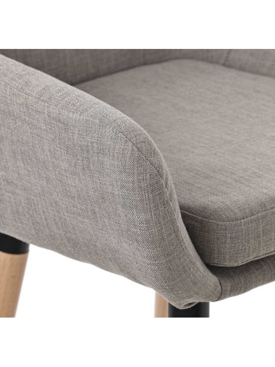 Set van 2 barkrukken Grant stof, grijs