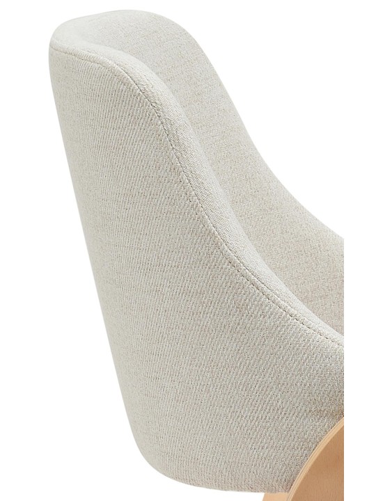 Eetkamerstoel Vangale stof, naturel/crème Eetkamerstoel Vangale stof, naturel/crème