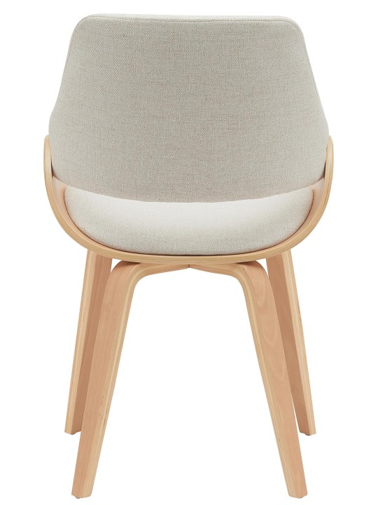 Eetkamerstoel Vangale stof, naturel/crème Eetkamerstoel Vangale stof, naturel/crème