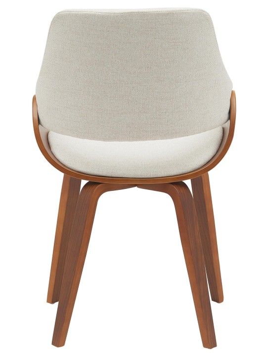 Eetkamerstoel Vangale stof, walnoot/crème Eetkamerstoel Vangale stof, walnoot/crème