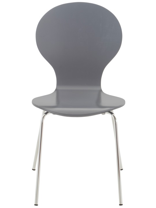 Set van 2 bezoekersstoelen Diego, grijs