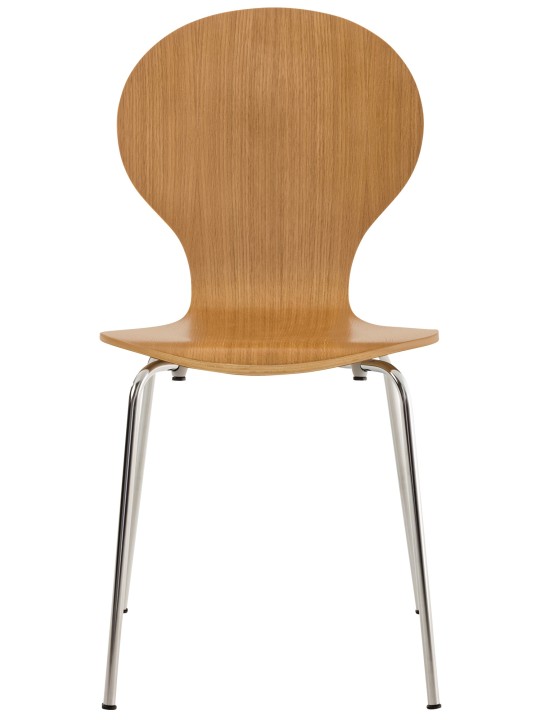 Set van 2 bezoekersstoelen Diego, eiken