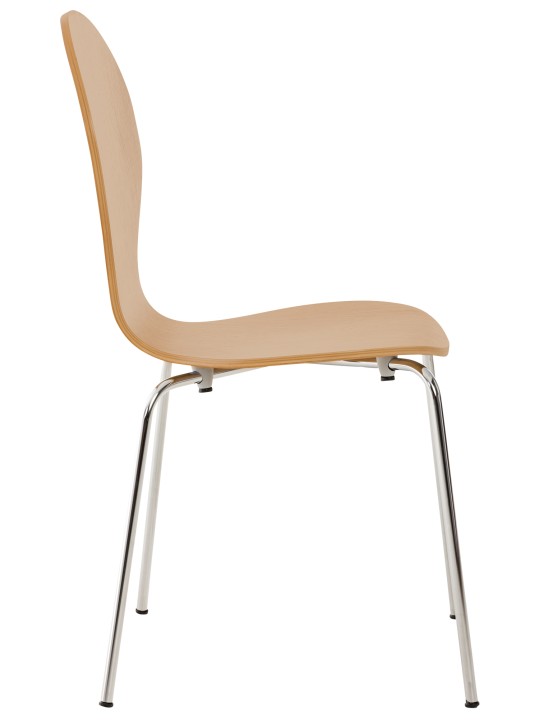 Set van 2 bezoekersstoelen Diego, eiken