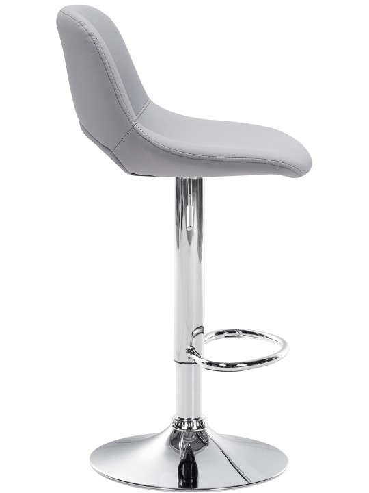 Barkruk Camden kunstleer chroom, grijs Barkruk Camden kunstleer chroom, grijs