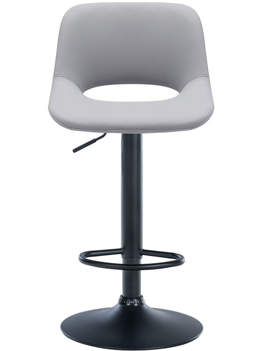 Barkruk Camden kunstleer, grijs