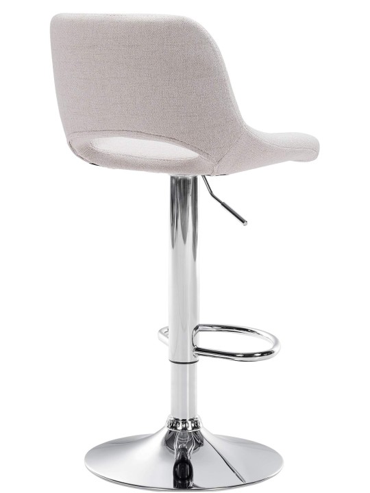 Barkruk Camden stof chroom, crème Barkruk Camden stof chroom, crème