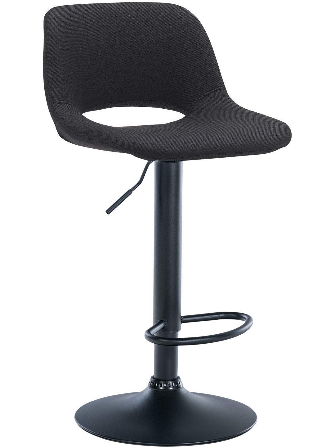 Barkruk Camden stof, zwart