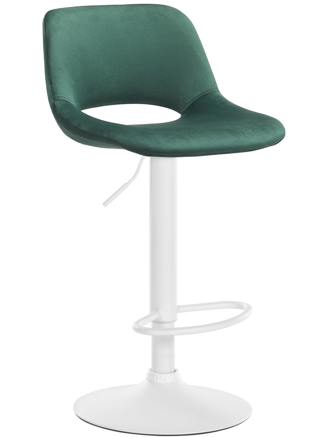 Barkruk Camden fluweel, groen