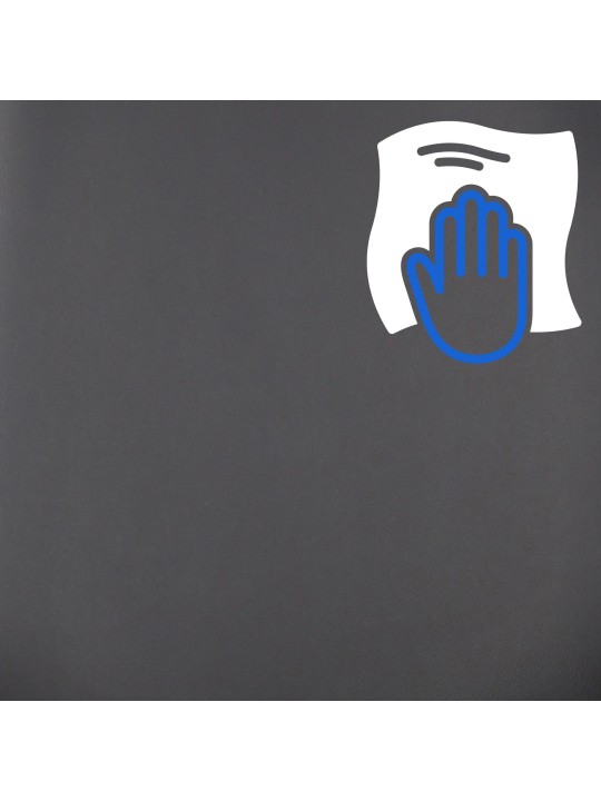 Bureaustoel Burbank kunstleer, walnoot/zwart