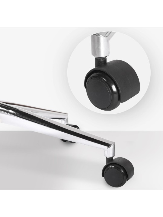 Bureaustoel Burbank kunstleer, walnoot/wit Bureaustoel Burbank kunstleer, walnoot/wit