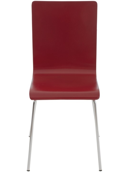 Set van 4 Pepe bezoekersstoelen, rood Set van 4 Pepe bezoekersstoelen, rood