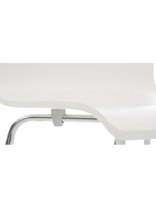 Set van 4 Pepe bezoekersstoelen, wit Set van 4 Pepe bezoekersstoelen, wit