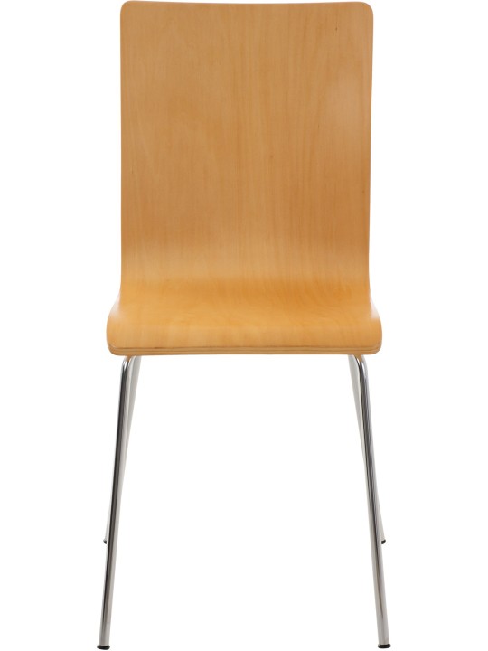 Set van 4 Pepe bezoekersstoelen, naturel