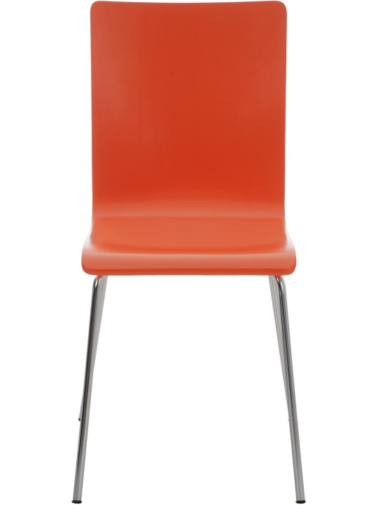 Set van 4 Pepe bezoekersstoelen, oranje Set van 4 Pepe bezoekersstoelen, oranje