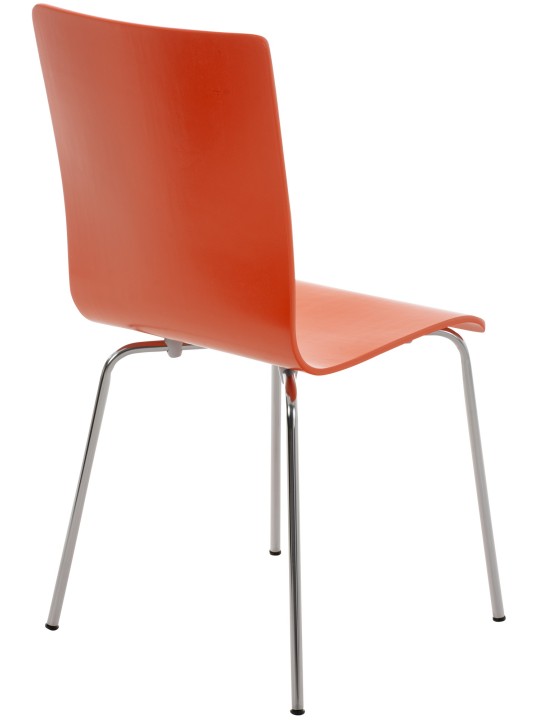 Set van 4 Pepe bezoekersstoelen, oranje Set van 4 Pepe bezoekersstoelen, oranje