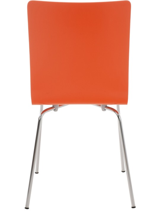 Set van 4 Pepe bezoekersstoelen, oranje Set van 4 Pepe bezoekersstoelen, oranje