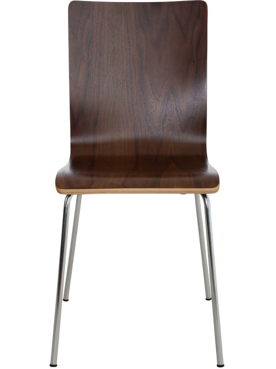 Set van 2 Pepe bezoekersstoelen, walnoot