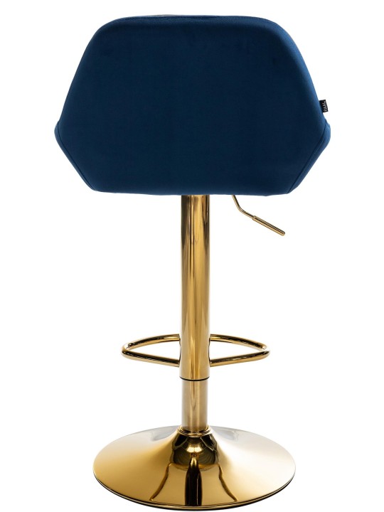 Barkruk Braga Goud Fluweel, blauw Barkruk Braga Goud Fluweel, blauw