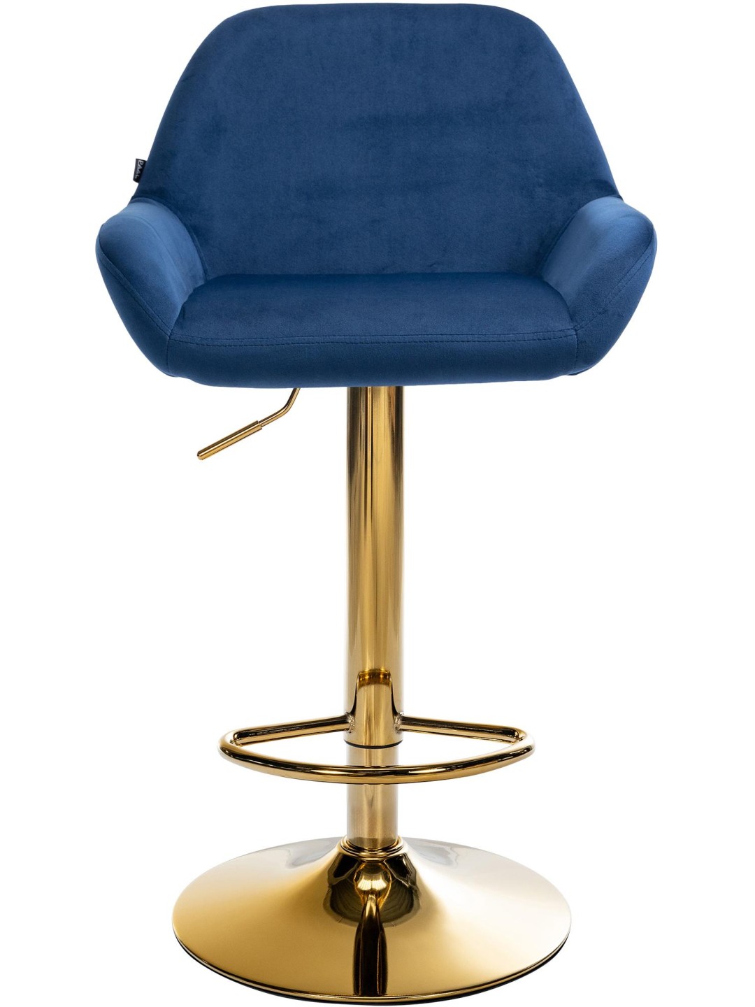 Barkruk Braga Goud Fluweel, blauw