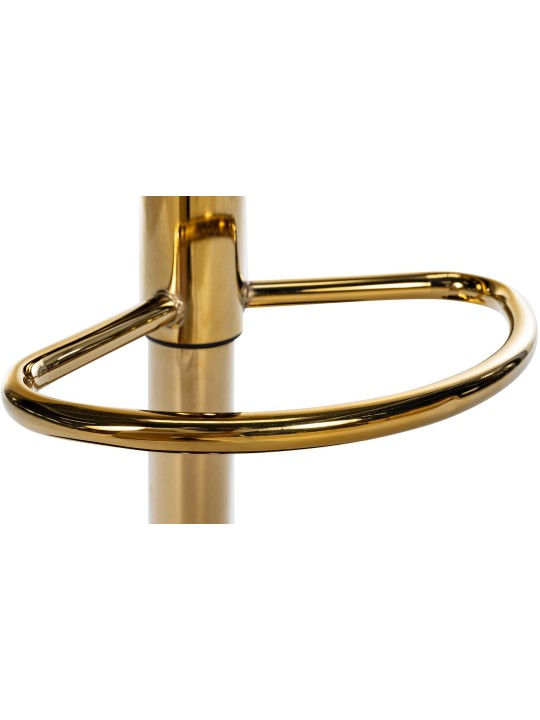 Set van 2 barkrukken Braga goud fluweel, donkergrijs