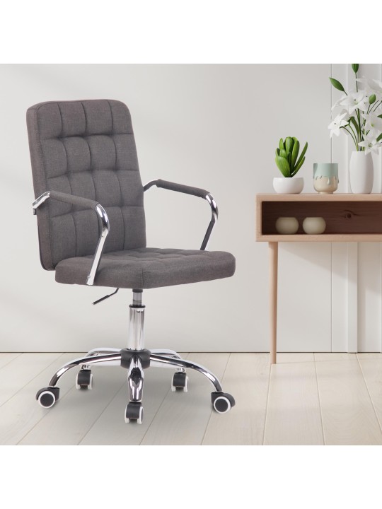 Bureaustoel Terni stof, donkergrijs