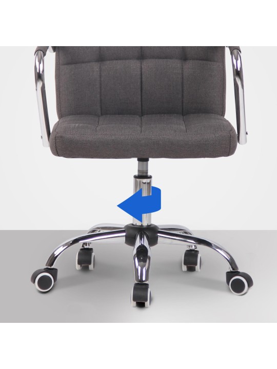 Bureaustoel Terni stof, donkergrijs