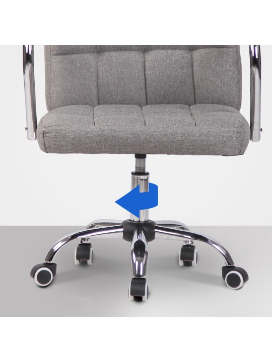 Bureaustoel Terni stof, grijs