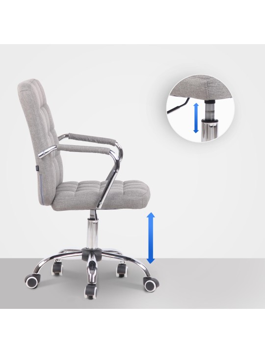 Bureaustoel Terni stof, grijs
