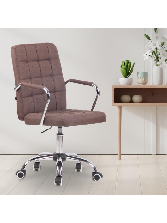 Bureaustoel Terni stof, bruin