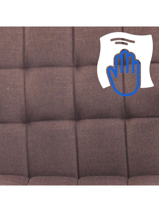 Bureaustoel Terni stof, bruin