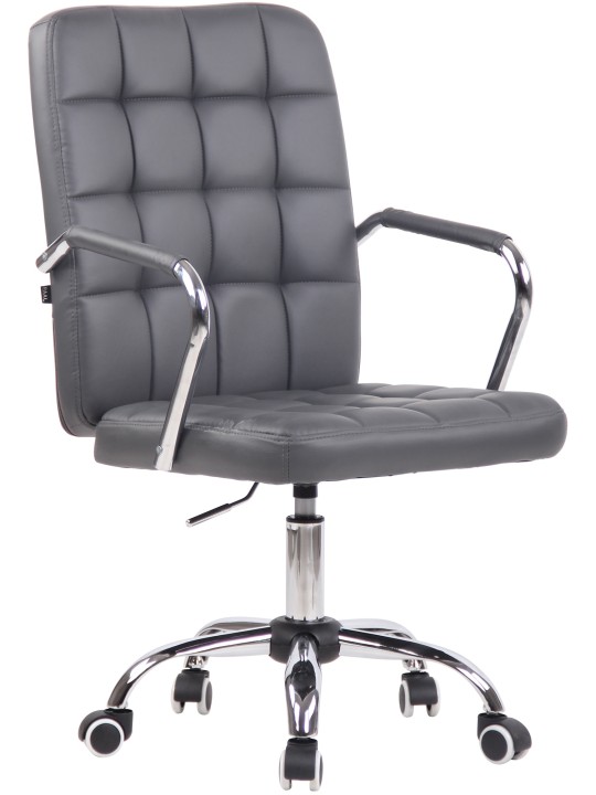 Bureaustoel Terni kunstleer, grijs