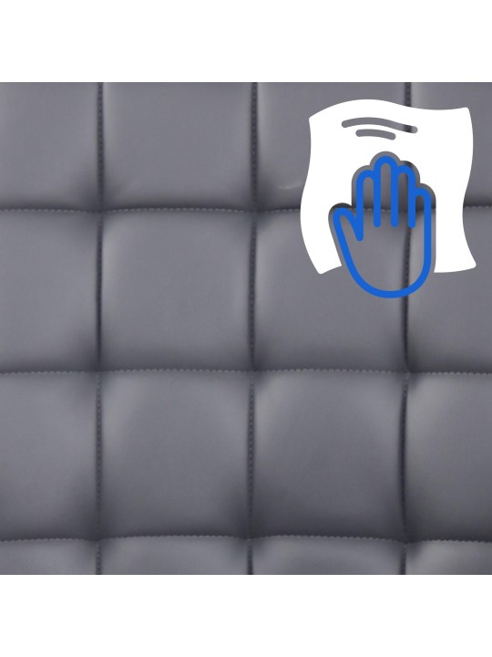 Bureaustoel Terni kunstleer, grijs