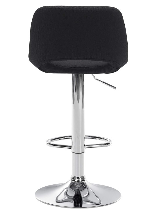 Set van 2 barkrukken Camden stof chroom, zwart