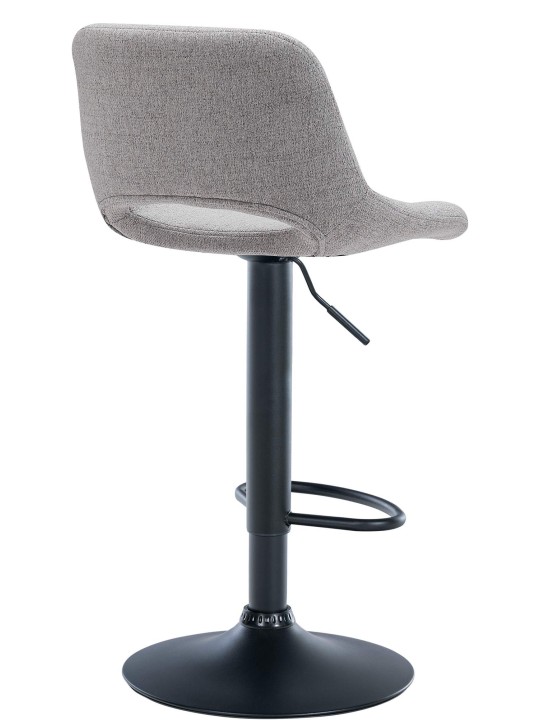 Set van 2 barkrukken Camden stof, lichtgrijs