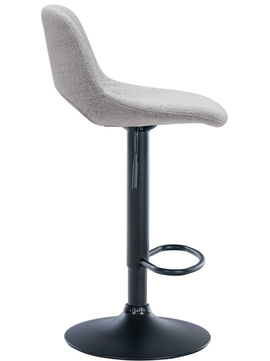 Set van 2 barkrukken Camden stof, lichtgrijs