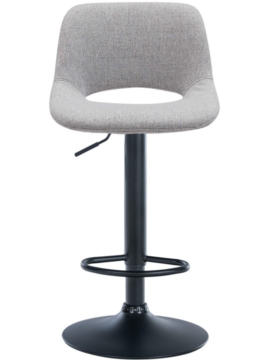 Set van 2 barkrukken Camden stof, lichtgrijs