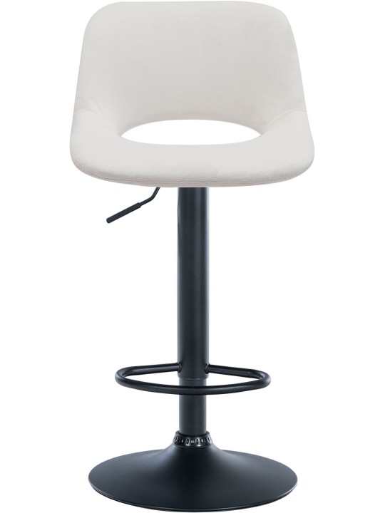 Set van 2 barkrukken Camden fluweel, crème